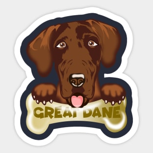 GREAT DANE TREATS Sticker